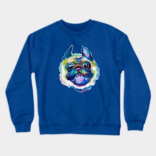 Pug crazy curiosity Crewneck Sweatshirt